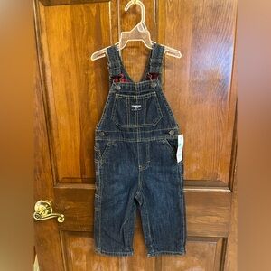 New OSHKOSH B'GOSH Denim Jean Carpenter Bibs Children's BOveralls 18 M Unisex